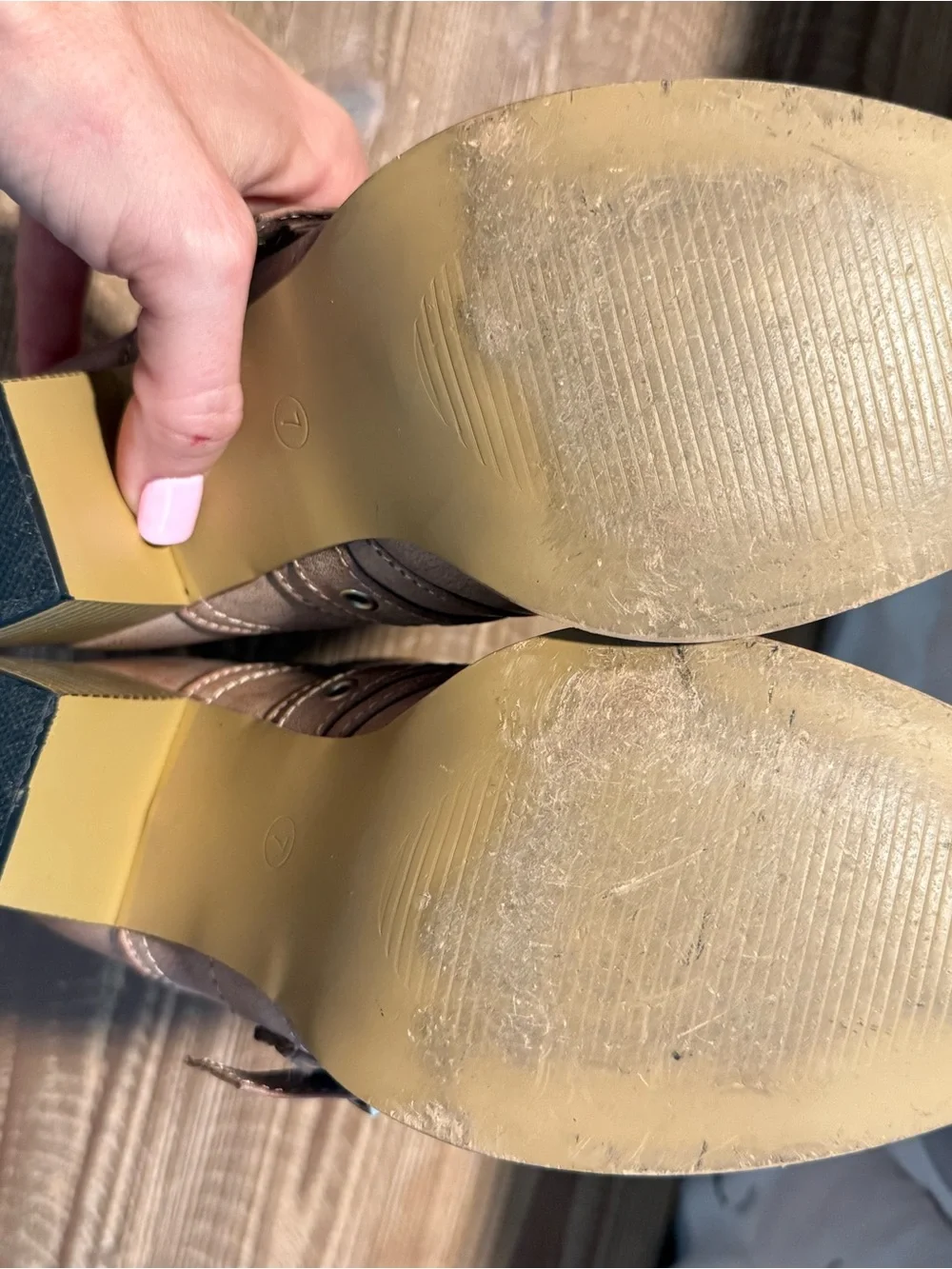 Tan Buckle Strap Boots
